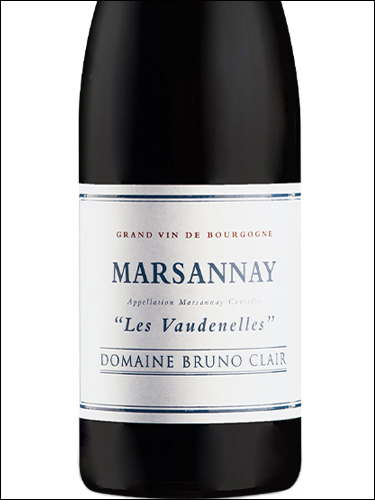 фото Domaine Bruno Clair Marsannay Les Vaudenelles AOC Домен Бруно Клер Марсане Ле Воденель Франция вино красное