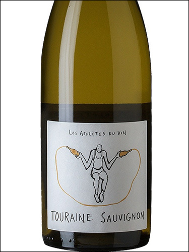 фото Les Athletes du Vin Touraine Sauvignon AOC Лез Атлет дю Ван Турень Совиньон Франция вино белое
