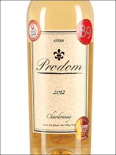 фото Prodom Chardonnay Продом Шардоне Турция вино белое
