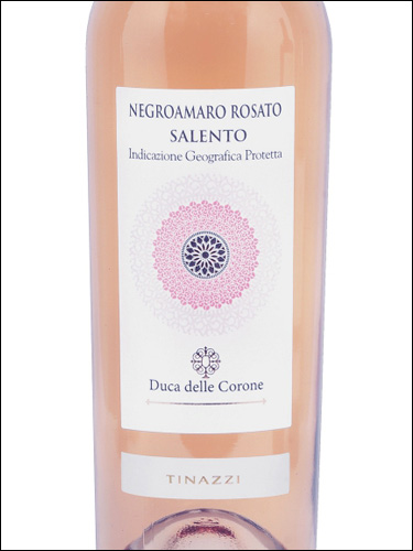 фото Tinazzi Duca delle Corone Negroamaro Salento Rosato IGP Тинацци Дука делле Короне Негроамаро Саленто Розато Италия вино розовое
