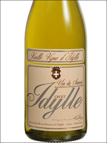 фото Domaine de l'Idylle Cruet Vieilles Vignes Vin de Savoie AOC Домен де л'Идилль Круе Вьей Винь Вэн де Савуа Франция вино белое