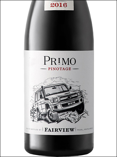 фото Fairview Primo Pinotage Фэирвью Примо Пинотаж ЮАР вино красное