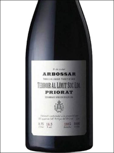 фото вино Terroir Al Limit Arbossar Priorat DOQ 