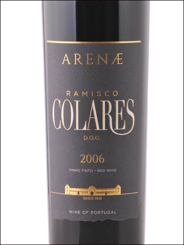 фото Arenae Ramisco Colares DOC Аренаи Рамишку Колареш Португалия вино красное
