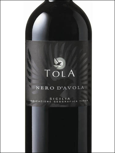 фото Tola Nero d'Avola Black Label Terre Siciliane IGT Тола Неро д'Авола Блэк Лейбл Терре Сицилиане ИГТ Италия вино красное