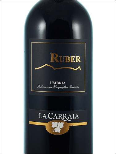 фото La Carraia Ruber Umbria Rosso IGT Ла Каррайя Рубер Умбрия Россо Италия вино красное