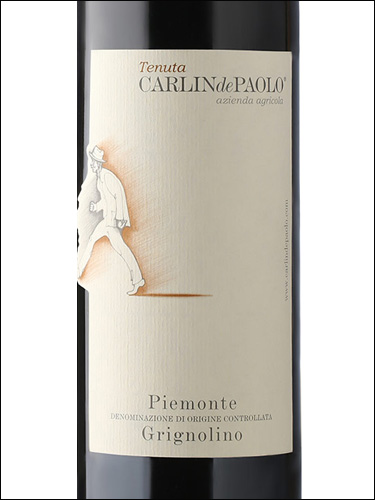 фото Carlin de Paolo Piemonte Grignolino DOC Карлин де Паоло Пьемонт Гриньолино Италия вино красное