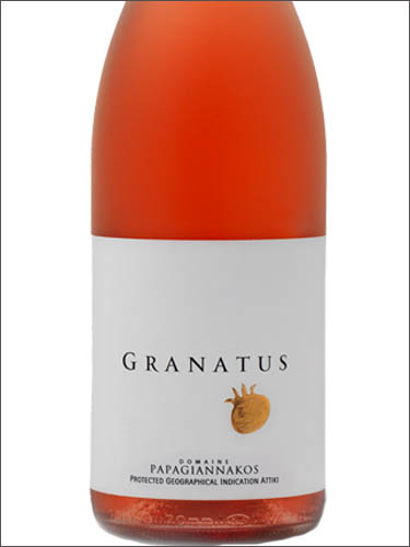 фото Papagiannakos Granatus Attiki PGI Папагианнакос Гранатус Аттика Греция вино розовое