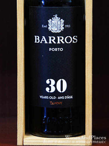 фото Porto Barros 30 Years Old Tawny Портвейн (Порто) Баррос Тони 30 лет выдержки Португалия вино красное