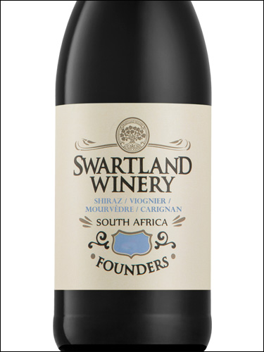 фото Swartland Winery Founders Rhone Blend Свартланд Вайнери Фаундерс Ронский Бленд ЮАР вино красное