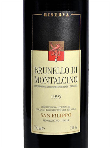 фото San Filippo Brunello di Montalcino Riserva DOCG Сан Филиппо Брунелло ди Монтальчино Ризерва Италия вино красное