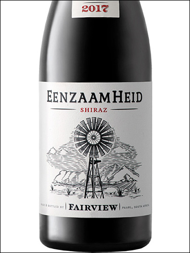 фото Fairview Eenzaamheid Shiraz Фэирвью Энзамхейд Шираз ЮАР вино красное
