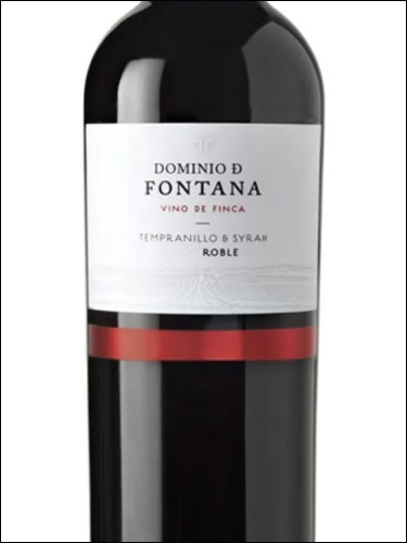 фото вино Dominio de Fontana Roble Ucles DO 