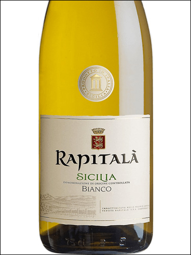 фото Rapitala Bianco Sicilia DOC Рапитала Бьянко Сицилия Италия вино белое