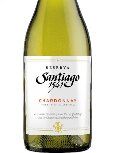 фото Santiago 1541 Reserva Chardonnay Сантьяго 1541 Резерва Шардоне Чили вино белое