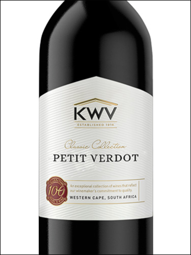фото KWV Classic Collection Petit Verdot КВВ Классик Коллекшн Пти Вердо ЮАР вино красное