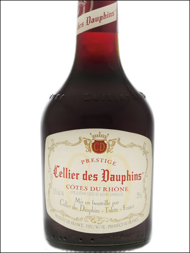 фото Cellier des Dauphins Prestige Rouge Cotes du Rhone AOC Селье де Дофен Престиж Руж Кот дю Рон Франция вино красное