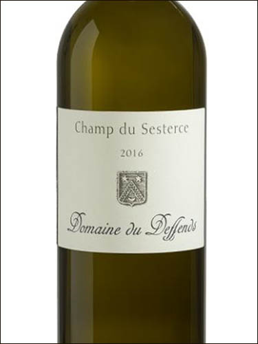 фото Domaine du Deffends Champ du Sesterce Var IGP Домен дю Дефан Шам дю Сестерс Вар Франция вино белое