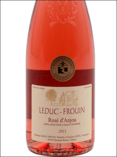 фото Domaine Leduc-Frouin Rose d'Anjou AOC Домен Ледюк-Фруэн Розе д'Анжу Франция вино розовое