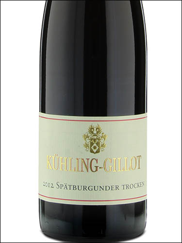 фото  Kuhling-Gillot Spatburgunder trocken Кюлинг-Гиллот Шпетбургундер трокен Германия вино красное