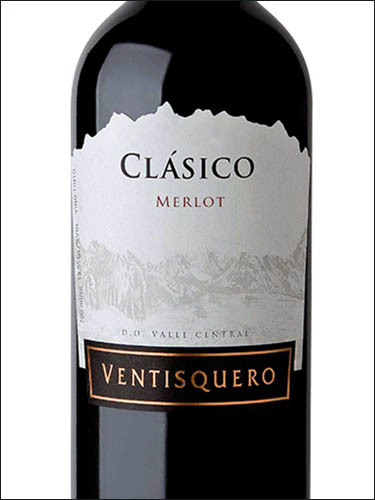 фото Ventisquero Clasico Merlot Valle Central DO Вентискуэро Класико Мерло Чили вино красное