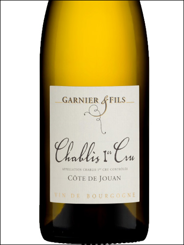 фото Garnier & Fils Cote de Jouan Chablis Premier Cru AOC Гарнье & Фис Кот де Жуан Шабли Премье Крю Франция вино белое