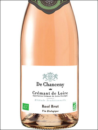 фото De Chanceny Brut Rose Organic Cremant de Loire AOC Де Шансени Брют Розе Органик Креман де Луар Франция вино розовое