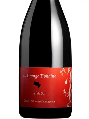 фото Domaine La Grange Tiphaine Clef de Sol Rouge Touraine AOC Домен Ла Гранж Тифен Клеф де Соль Руж Турень Франция вино красное