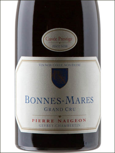 фото Pierre Naigeon Bonnes-Mares Grand Cru AOC Пьер Нежон Бон-Мар Гран Крю Франция вино красное