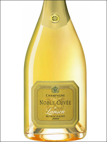 фото Champagne Noble Cuvee de Lanson Blanc de Blancs Шампанское Нобль Кюве де Лансон Блан де Блан Франция вино белое