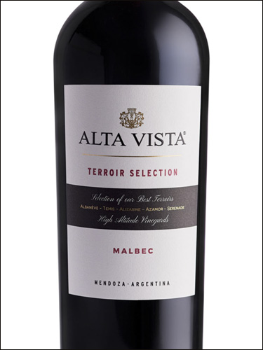 фото Alta Vista Terroir Selection Malbec Альта Виста Терруар Селексьон Мальбек Аргентина вино красное