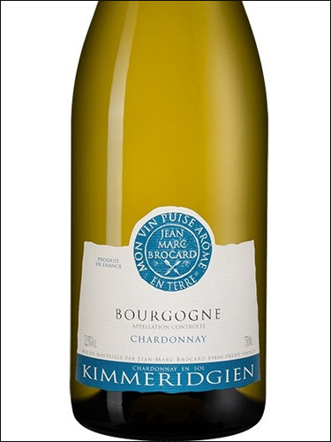 фото Jean-Marc Brocard Kimmeridgien Bourgogne Chardonnay AOC Жан-Марк Брокар Киммериджиан Бургонь Шардоне Франция вино белое
