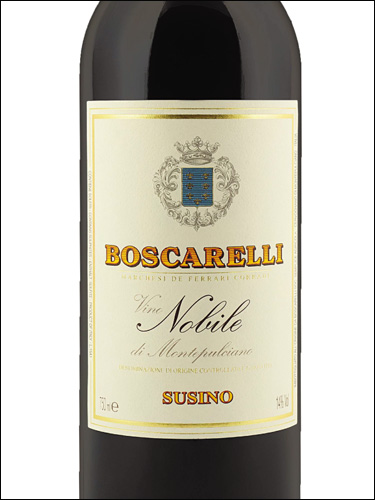 фото Boscarelli Susino Vino Nobile di Montepulciano DOCG Боскарелли Сузино Вино Нобиле ди Монтепульчано Италия вино красное