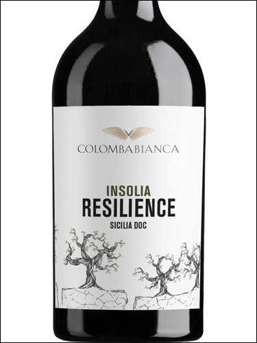 фото Colomba Bianca Resilience Insolia Sicilia DOC Коломба Бьянка Резильенче Инзолия Сицилия Италия вино белое