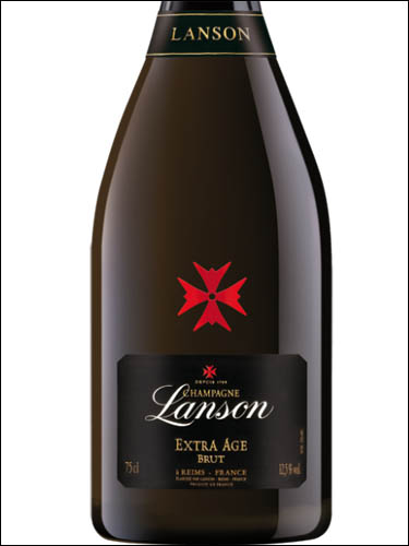 фото Champagne Lanson Extra Age Brut Шампанское Лансон Экстра Эйдж Брют Франция вино белое