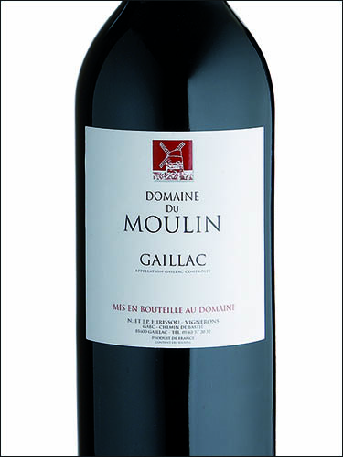 фото Domaine du Moulin Cuvee Reserve Rouge Gaillac AOC Домен дю Мулен Кюве Резерв Руж Гайак Франция вино красное