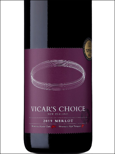 фото Saint Clair Vicar's Choice Merlot Сент Клер Вайкар'с Чойс Мерло Новая Зеландия вино красное