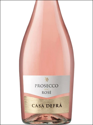 фото Casa Defra Prosecco Rose DOC Каза Дефра Просекко Розе Италия вино розовое