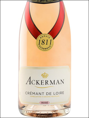 фото Ackerman Cremant de Loire Rose Brut AOC Акерман Креман де Луар Розе Брют Франция вино розовое