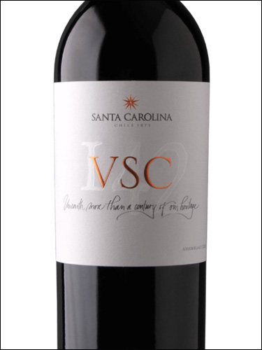 фото Santa Carolina VSC Valle de Cachapoal Санта Каролина ВСК Долина Качапоаль Чили вино красное