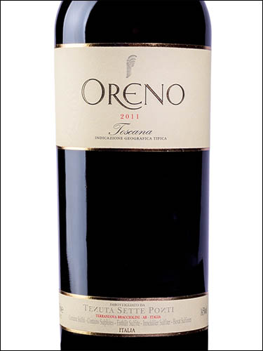 фото Tenuta Sette Ponti Oreno Toscana IGT Тенута Сетте Понти Орено Тоскана Италия вино красное
