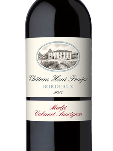фото Chateau Haut-Pourjac Bordeaux AOC Шато О-Пуржак Бордо Франция вино красное