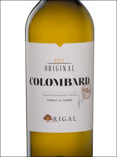 фото Rigal Original Colombard Cotes de Gascogne IGP Ригаль Орижиналь Коломбар Кот де Гасконь Франция вино белое