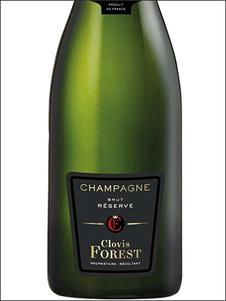 фото Champagne Clovis Forest Brut Reserve Шампань Клови Форест Брют Резерв Франция вино белое