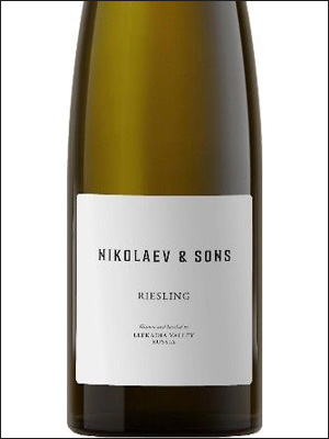 фото Nikolaev & Sons Riesling Николаев и Сыновья Рислинг Россия вино белое