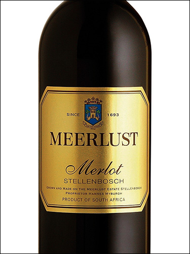 фото Meerlust Merlot Мерлуст Мерло ЮАР вино красное