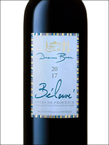фото Domaines Bunan Belouve Rouge Cotes de Provence AOC Домен Бюнан Белув Руж Кот де Прованс Франция вино красное