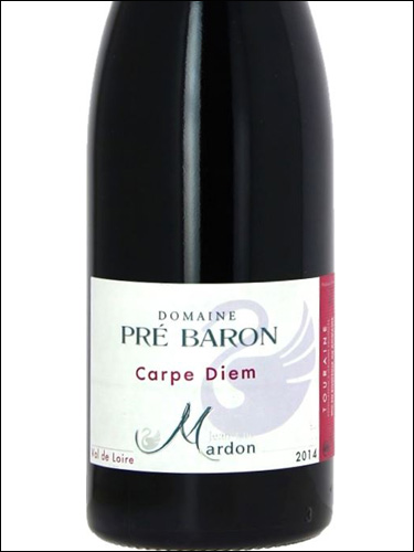 фото Domaine Pre Baron Carpe Diem Touraine Rouge AOC Домен Пре Барон Карп Дьем Турень Руж Франция вино красное