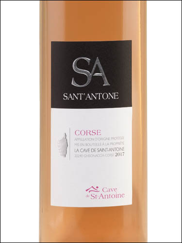 фото Sant'Antone Rose Corse AOP Сант'Антоне Розе Корсика Франция вино розовое