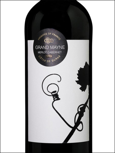 фото Grand Mayne Merlot Cabernet Cotes de Duras AOC Гран Мен Мерло Каберне Кот де Дюра Франция вино красное